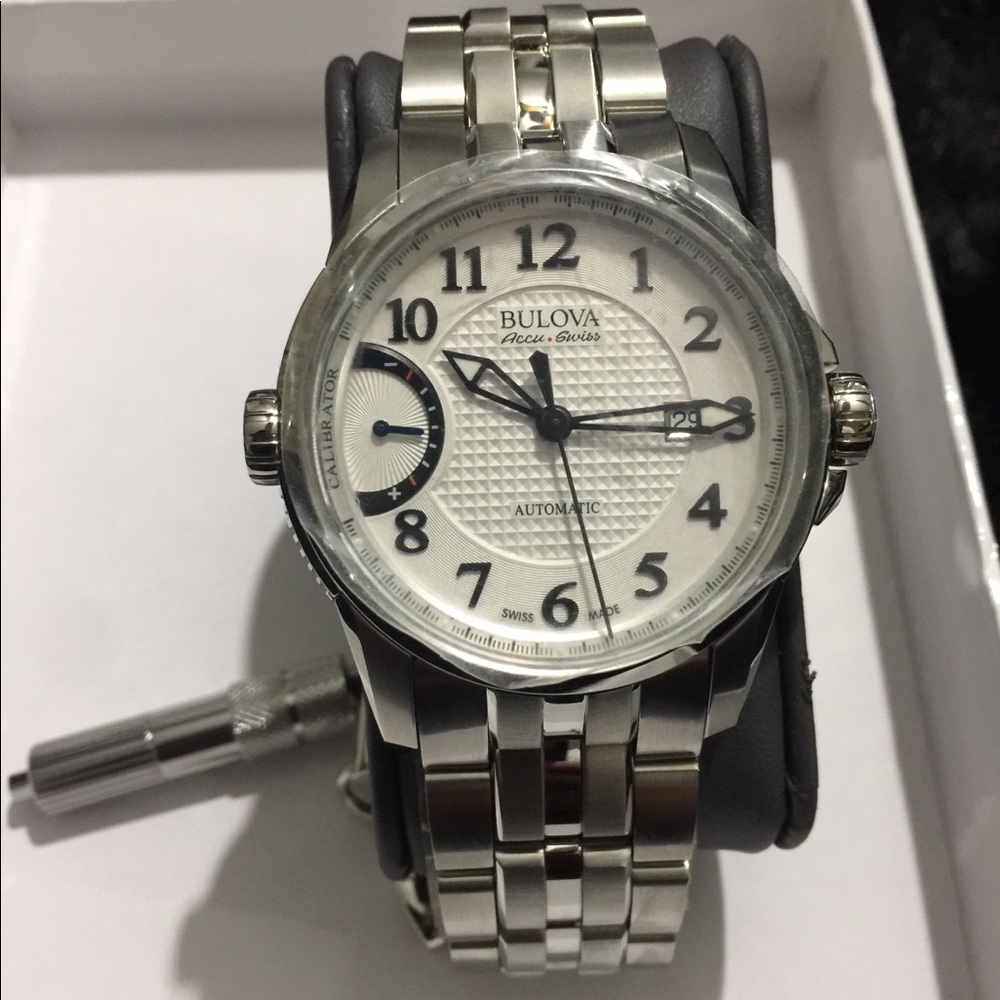 Bulova Accu-Swiss Mens Calibrator Watch new